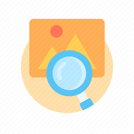 Picture, photo, search, searching, find, magnifying glass, zoom icon - Download on Iconfinder