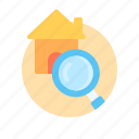 home, house, search, searching, find, magnifying glass, zoom