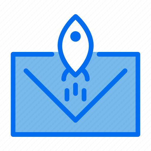 Email, seo, envelope, rocket icon - Download on Iconfinder