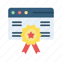 page quality, award, achievement, badge, rating, rank, reputation, star