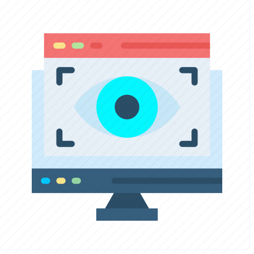 Web visibility, eye, view, browser, page, visual, vision icon - Download on Iconfinder