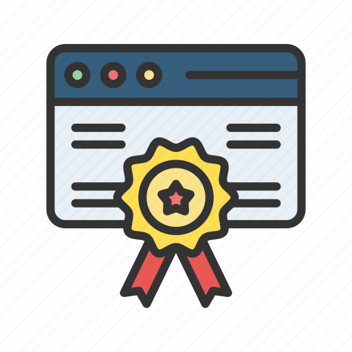 Page quality, award, achievement, badge, rating, rank, reputation icon - Download on Iconfinder