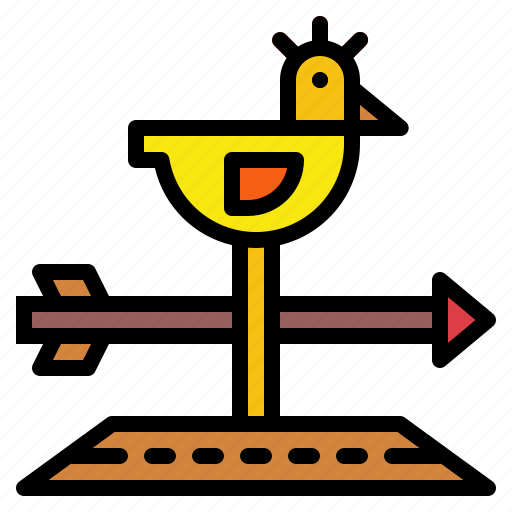 Rooster, vane, weather, weathercock icon - Download on Iconfinder