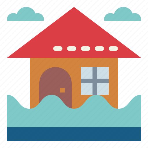 Architecture, flood, inundation, rain icon - Download on Iconfinder