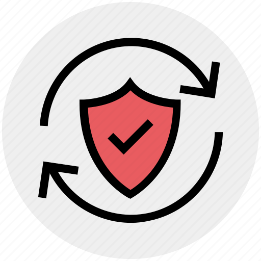 Antivirus, loading, privacy, protection shield, security, shield, sync icon - Download on Iconfinder