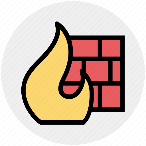 Brick, fire, firewall, flame, network, security, wall icon - Download on Iconfinder