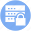 data protection, network security, secure database, server locked, server security 