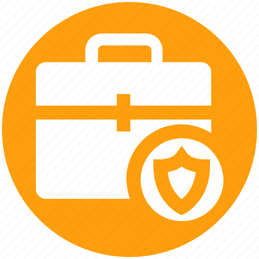 Bag, bag lock, bag secure, locked, shield, suit case icon - Download on Iconfinder