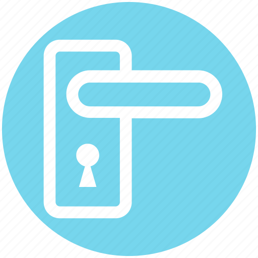 Door lock, handle, handle lock, hole, key lock, lock, room lock icon - Download on Iconfinder