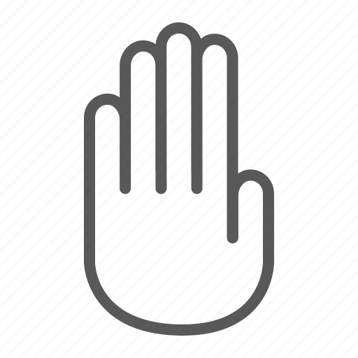 Danger, hand, palm, security, sign, stop, warning icon - Download on Iconfinder