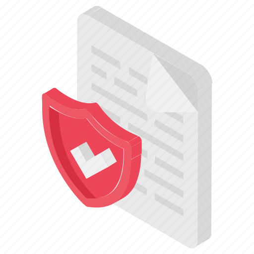 Confidential information, data protection, document protection, document shield, file security icon - Download on Iconfinder