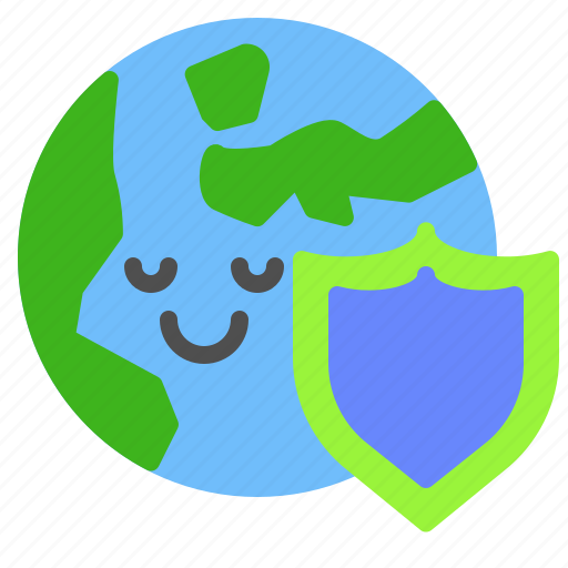 Earth, global, globe, protection, security, shield icon - Download on Iconfinder