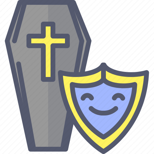 Life, protection, shield, death, insurance icon - Download on Iconfinder