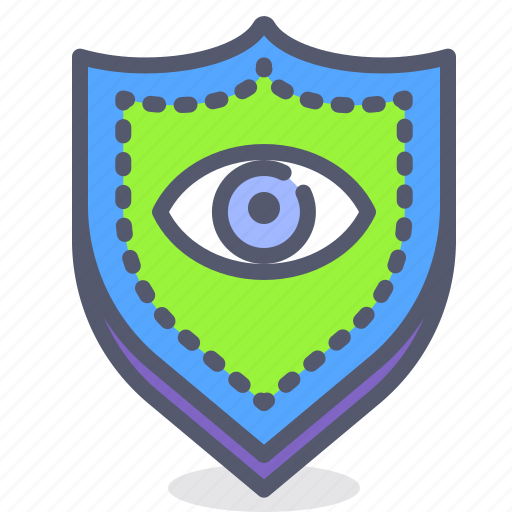 Eye, individual, scan, secure, shield icon - Download on Iconfinder