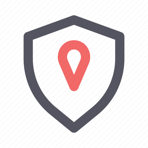 Ahield, location, map, place, protection, security, tracking icon - Download on Iconfinder