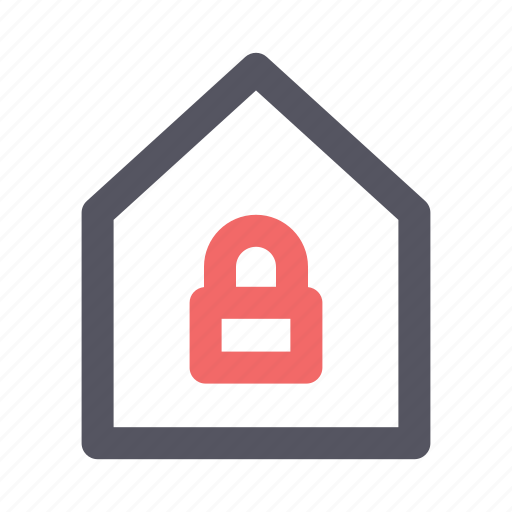Home, house, lock, padlock, secure, security icon - Download on Iconfinder