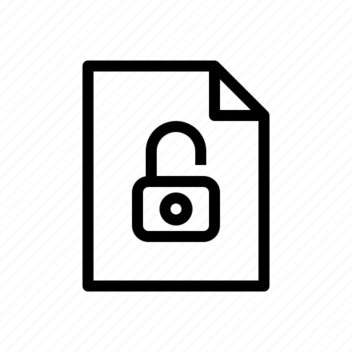 Lock, paper, protect, security icon - Download on Iconfinder