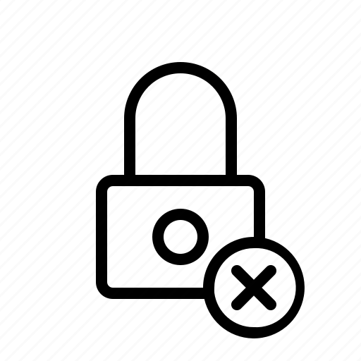 Lock, protect, rejected, security icon - Download on Iconfinder