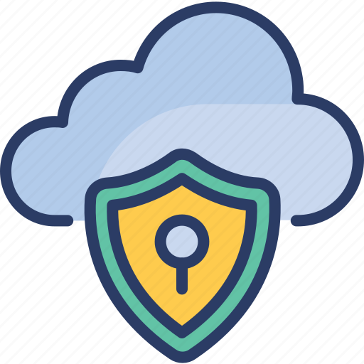 Cloud, computing, data, protection, security, server, shield icon - Download on Iconfinder