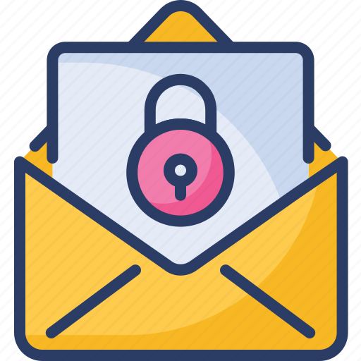 Encrypted, envelope, locked, mail, message, private, trash icon - Download on Iconfinder