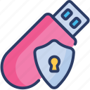 encrypt, fingerprint, flash, lock, protection, safe, secured