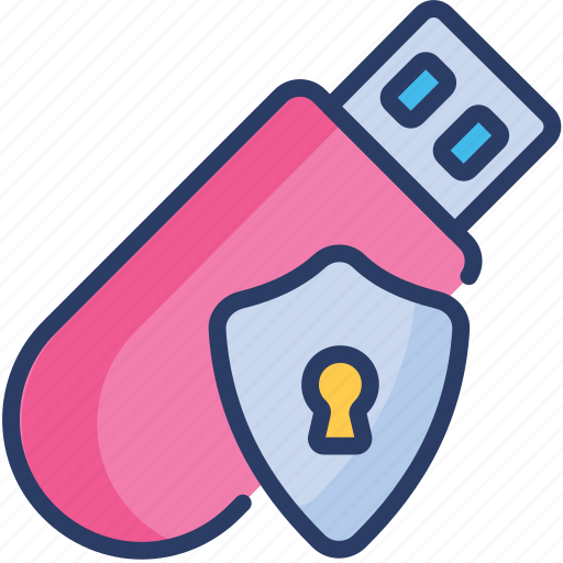 Encrypt, fingerprint, flash, lock, protection, safe, secured icon - Download on Iconfinder