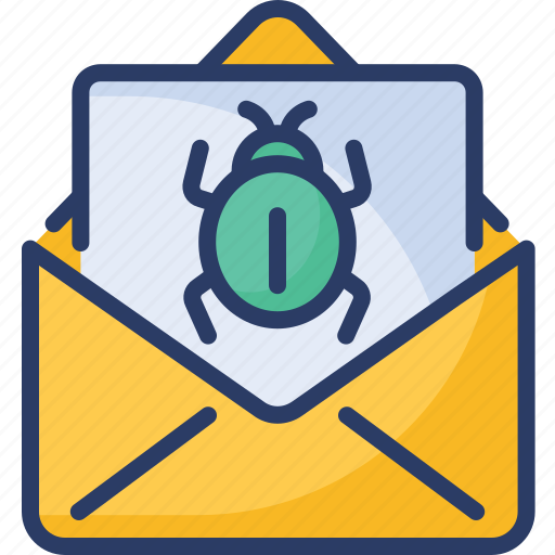 Attack, email, letter, message, spam, threat, virus icon - Download on Iconfinder
