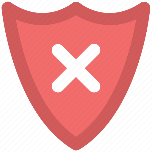 Cancel symbol, decline shield, exit, modern shield, no access, rejection, remove sign icon - Download on Iconfinder