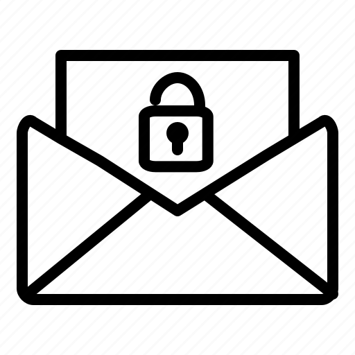 Letter, lock, message, message locked, security icon - Download on Iconfinder
