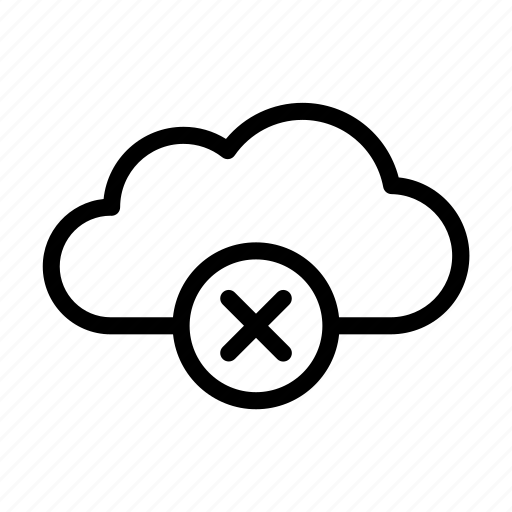 Cloud, storage, online, cancel, database icon - Download on Iconfinder