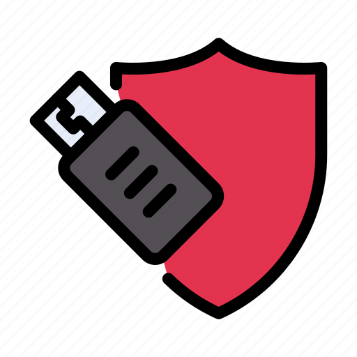 Guard, protection, security, shield, usb icon - Download on Iconfinder