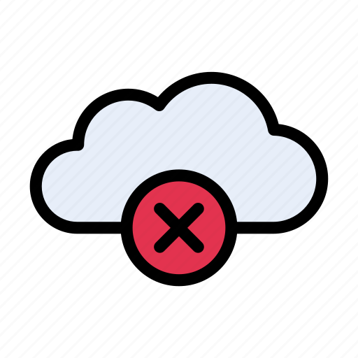 Cloud, storage, online, cancel, database icon - Download on Iconfinder