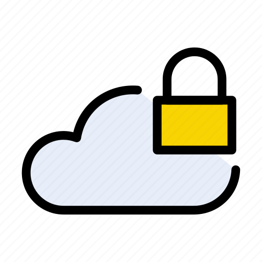 Cloud, protection, security, lock, safety icon - Download on Iconfinder