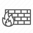 firewall, security, protection, flame, safety, wall, network
