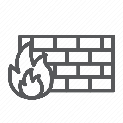 Firewall, security, protection, flame, safety, wall, network icon - Download on Iconfinder