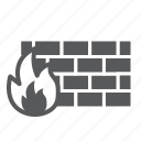 firewall, security, protection, flame, safety, wall, network
