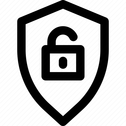 Security, unlock, shield, technology, protection icon - Download on Iconfinder