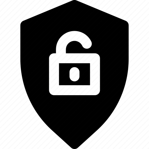 Security, unlock, shield, technology, protection icon - Download on Iconfinder