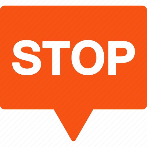 Banner, stop, cancel, control, danger, exit, safety icon - Download on Iconfinder