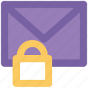 communication safety, digital security, email secret, email security, envelope, internet correspondence, lock