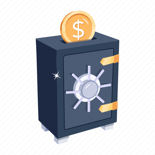 Deposit box, deposit, bank safe, bank vault, bank locker icon - Download on Iconfinder