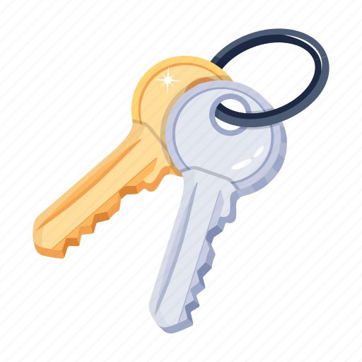 Door key, lock key, latchkey, passkey, key access icon - Download on Iconfinder