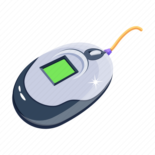 Wired mouse, mouse, input device, computer mouse, pointing device icon - Download on Iconfinder