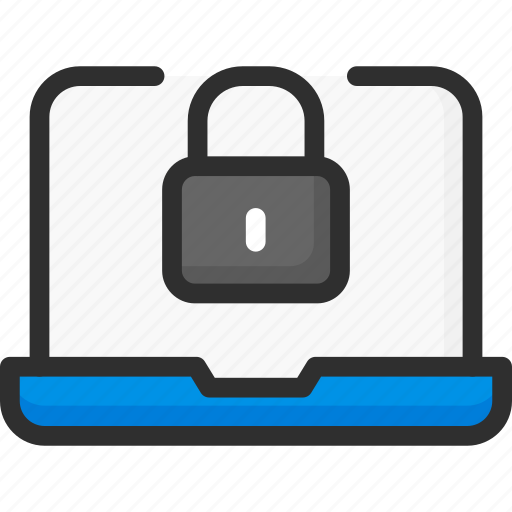 Computer, laptop, lock, padlock, password, protection, security icon - Download on Iconfinder