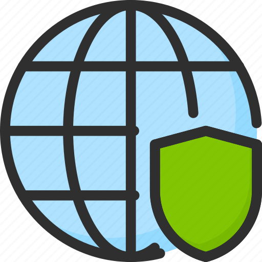 Globe, planet, protection, security, shield, world icon - Download on Iconfinder