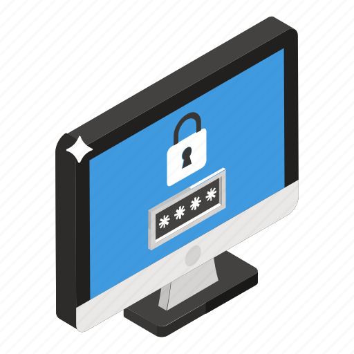 Computer protection, computer security, secure system, security access, system protection icon - Download on Iconfinder