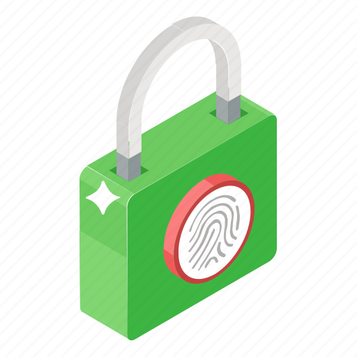 Access, digital lock, fingerprint padlock, padlock, protection, security, thumb lock icon - Download on Iconfinder
