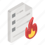 data burn, data loss, destroyed data, document burning, file burning 