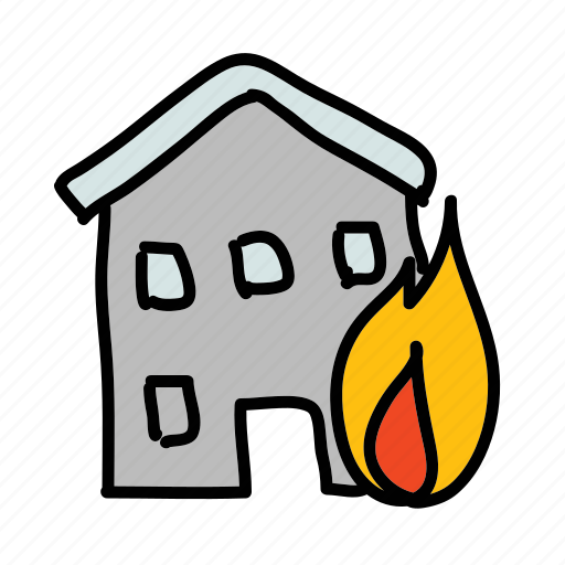 Building, emergency, fire, flame, safety, security icon - Download on Iconfinder
