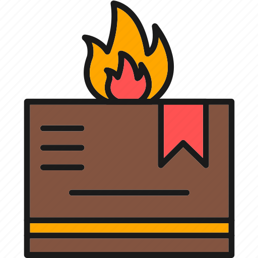 Fire, deal, box, flame, hot, gift, security icon - Download on Iconfinder